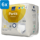 Vorderseite der Verpackung der Abena Pants Premium S1. Oben Links befindet sich ein blaues Viereck mit der Aufschrift 